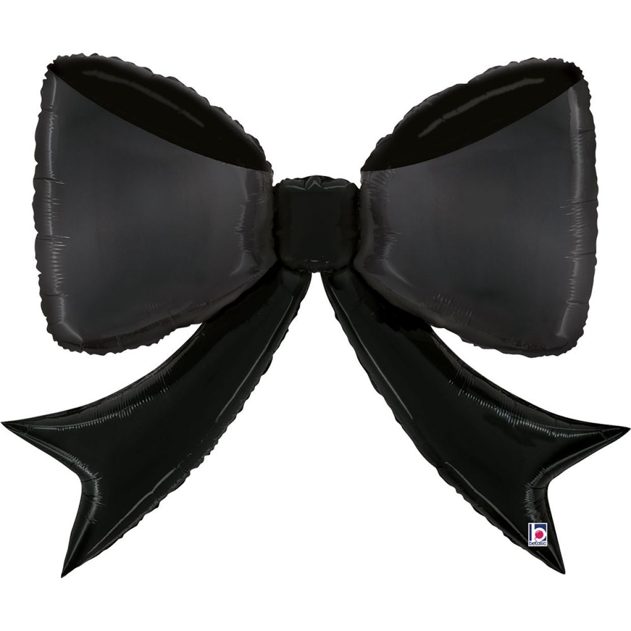 Balloon Foil Shape Bow Black 104cm
