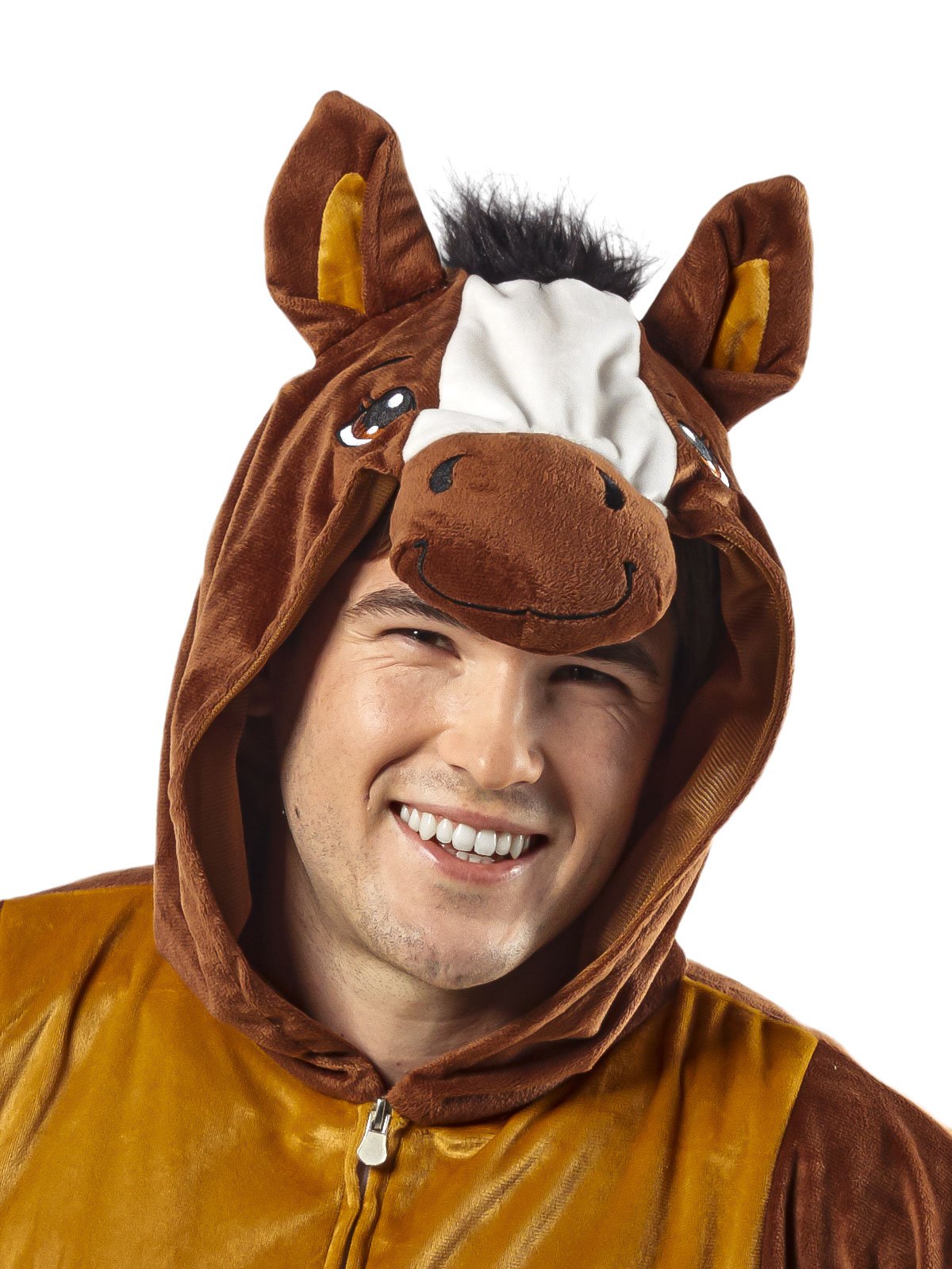 Costume Adult Horse Furry Onesie Brown Medium