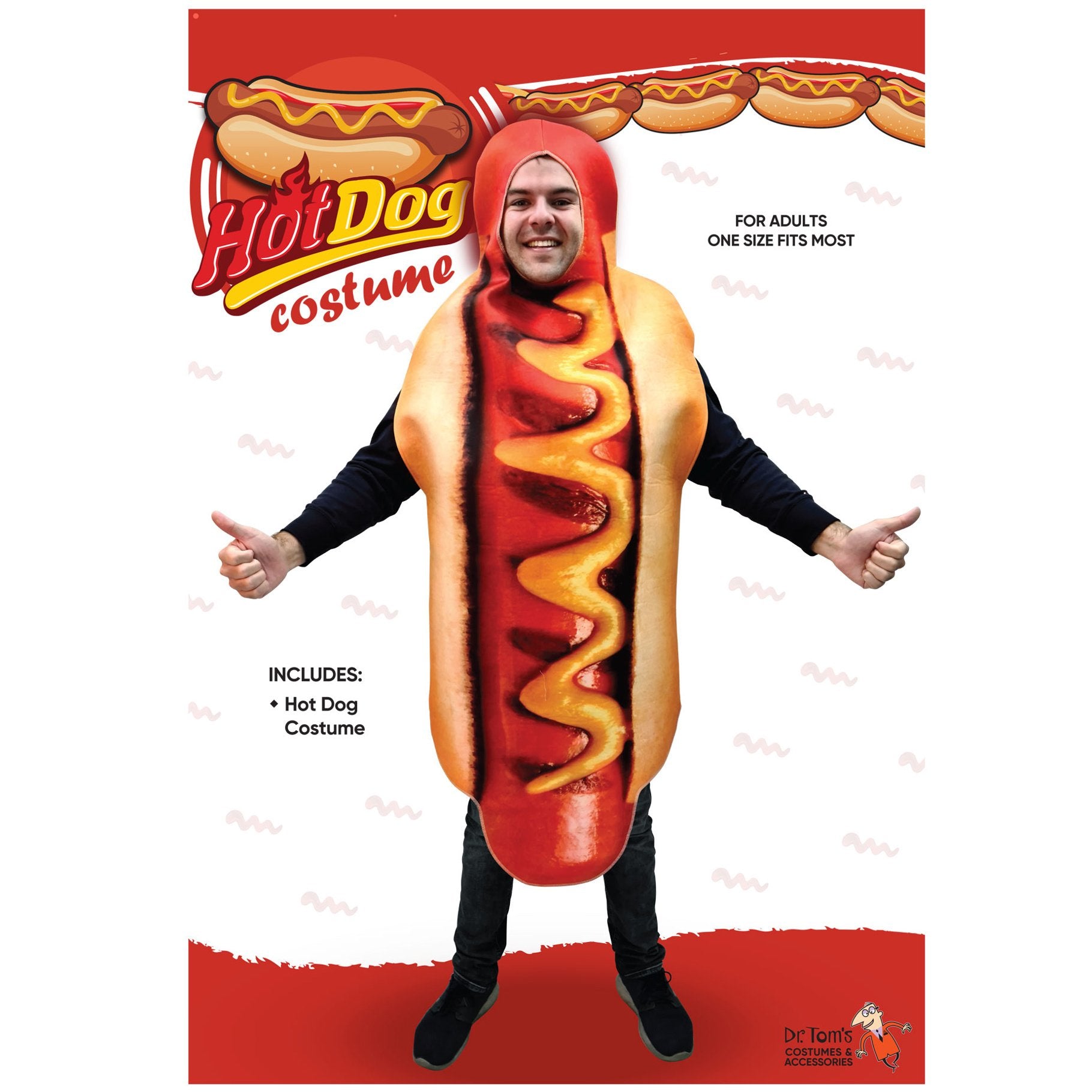 Costume Adult Food Novelty Funny Hot Dog One Size