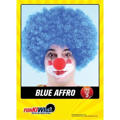 Wig Clown Curly Blue Afro