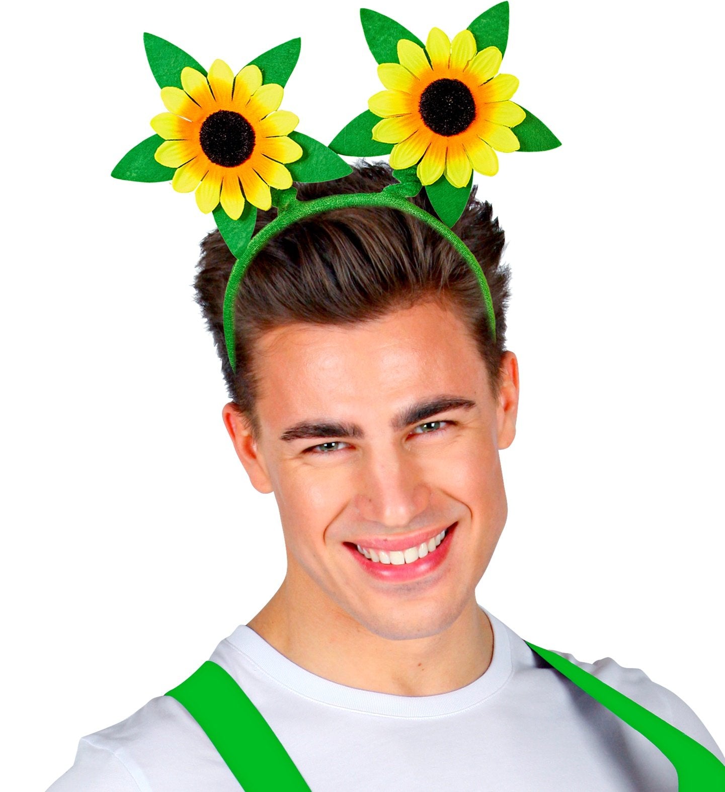 Sunflower Flower Headband 1960s Hippie