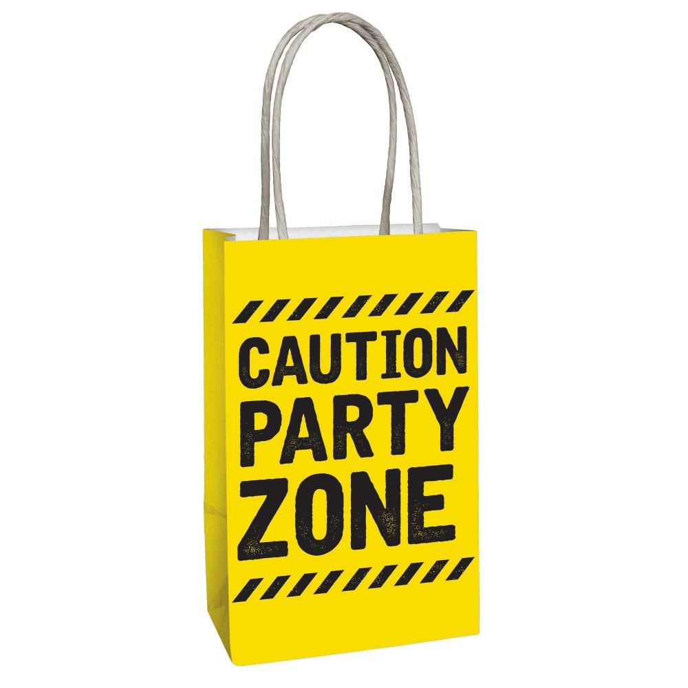Construction Dig In Paper Kraft Loot Bags Pk/8 21cm x 13cm x 8cm