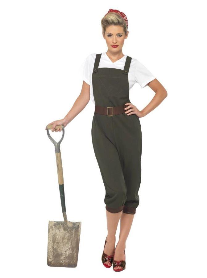 Costume Adult WW2 1940s Land Girl