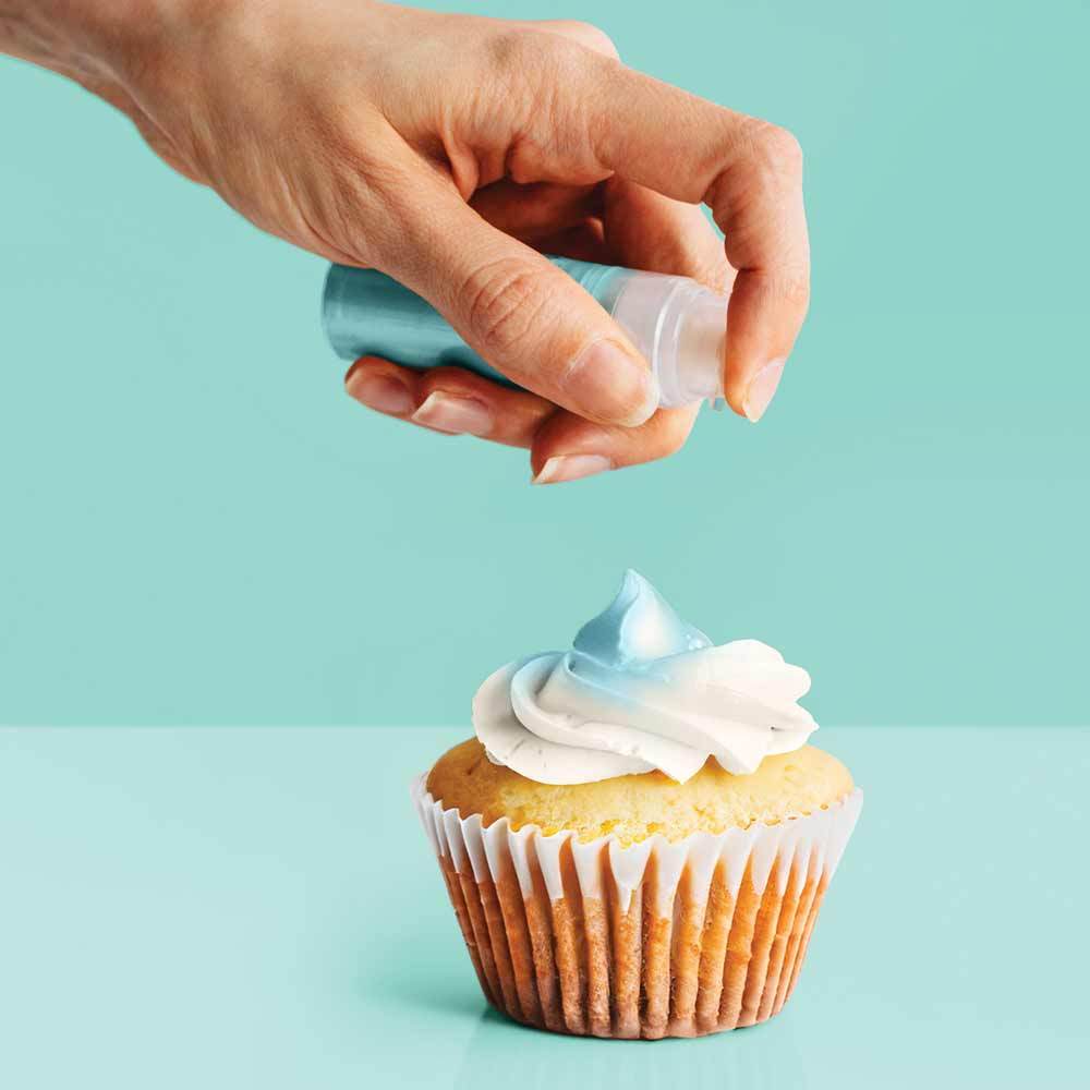 Cake Decorating Pump Shimmer Light Blue Micro Lustre Dust 4g