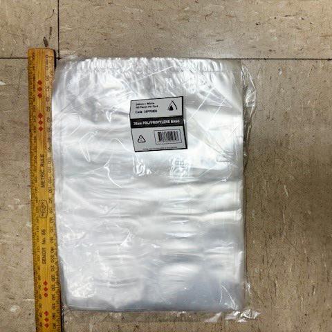 Polypropylene Bag 24x16.5cm Pk/100 30um