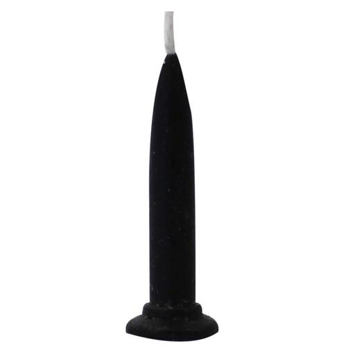 Cake Candles Self Standing Black Bullet Pk/12