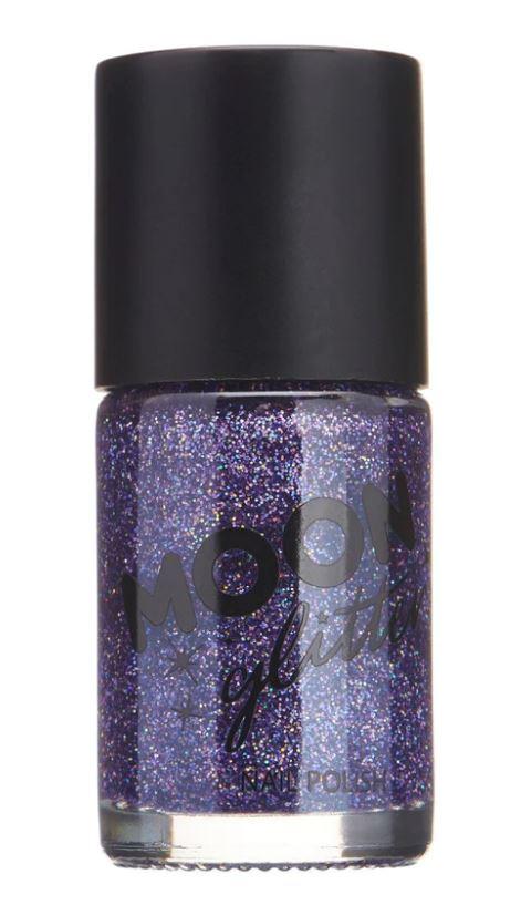 Holographic Nail Polish Purple 14mL Moon Glow Cosmetics