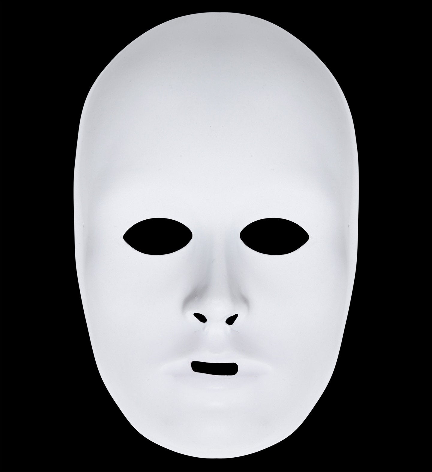 Mask Full Face White Matte Paintable Unisex Adult Design Your Own Mask