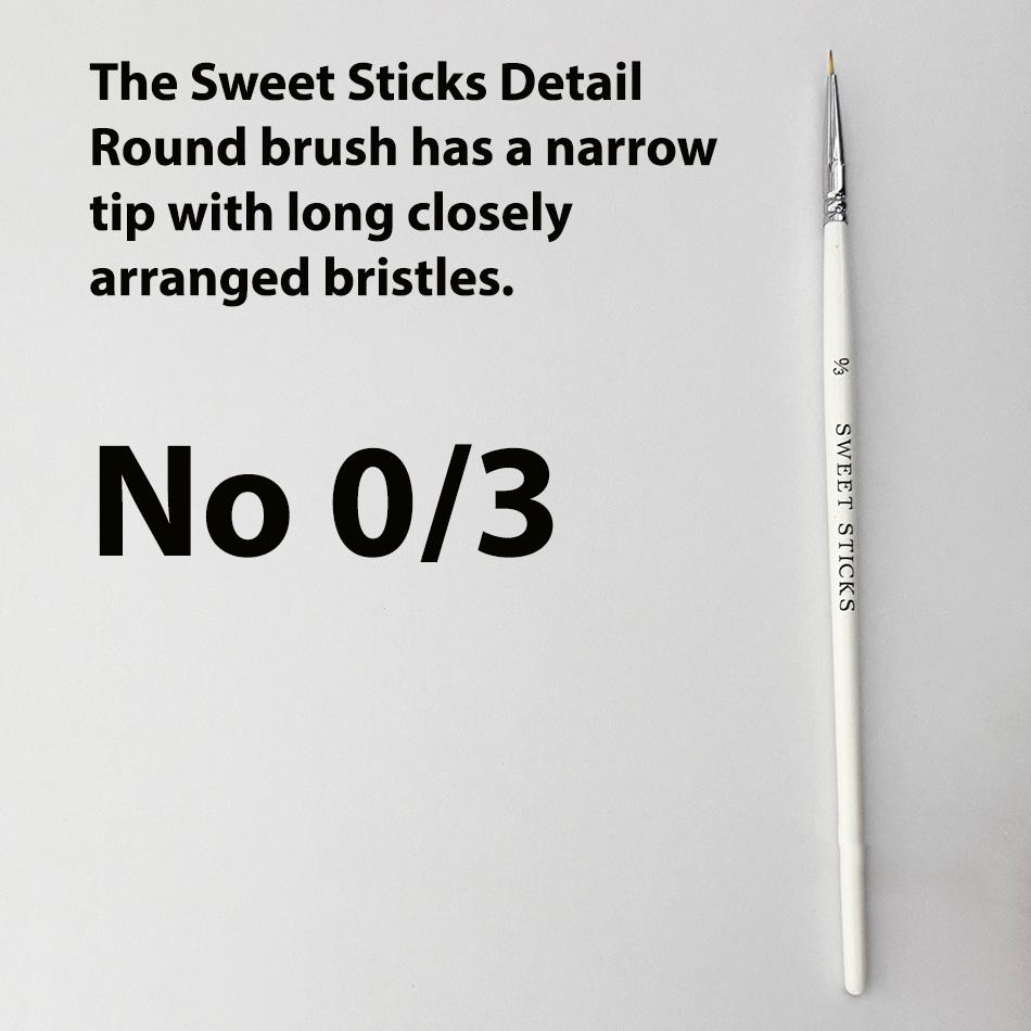 Paint Brush Detail Round Sweet Sticks