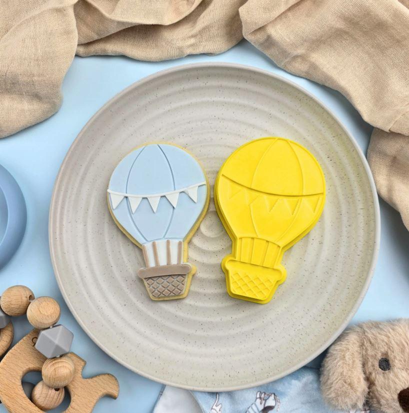 Hot Air Balloon Cookie/Biscuit Cutter & Embosser Set