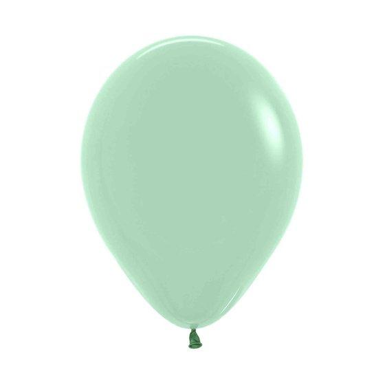 Latex Balloon 12cm Pastel Dusk Green Tea Pk 50