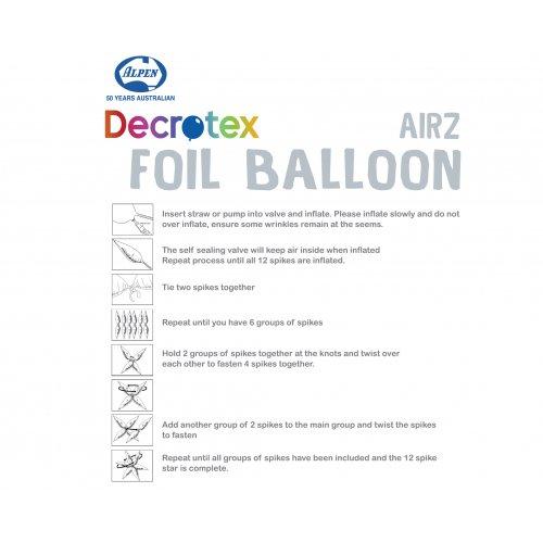 Balloon Starburst Iridescent 65cm