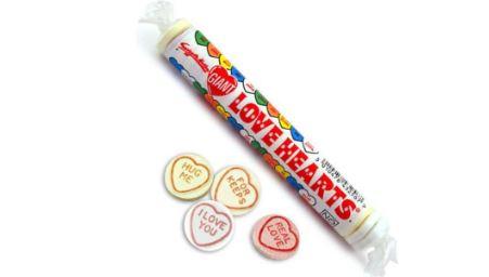 Confectionary Lollies Swizzels Giant Love Hearts Roll 39g