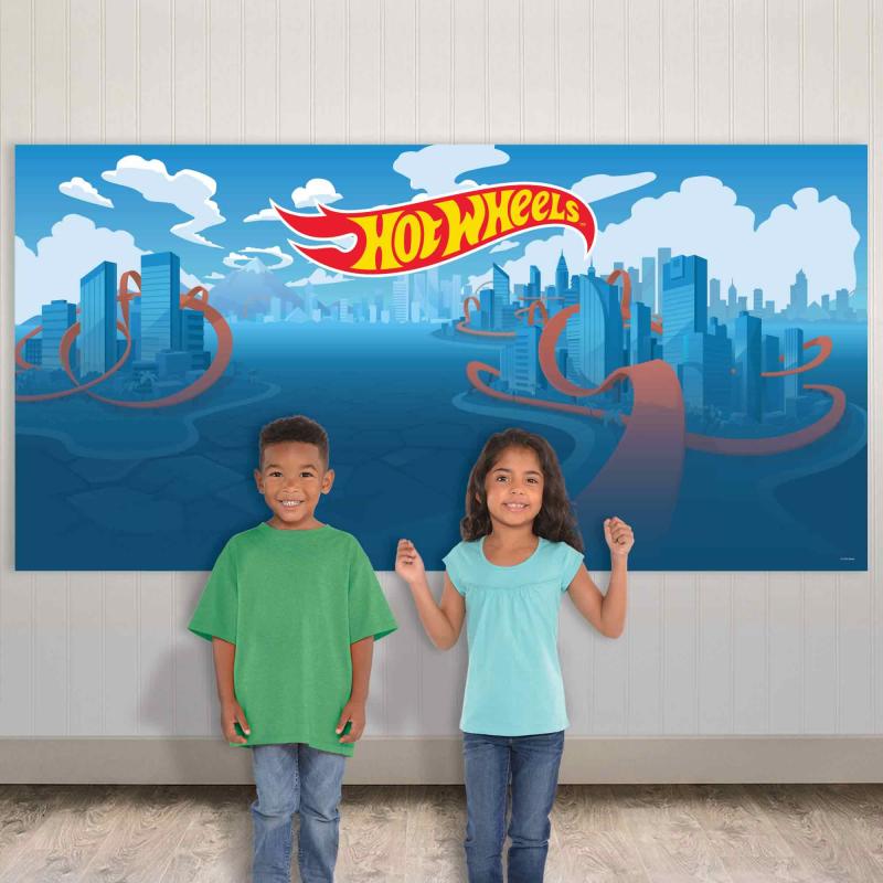 Hot Wheels Car Racing Decorations Scene Setter 1.6m x 82cm