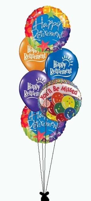 Balloon Bouquet Happy Retirement