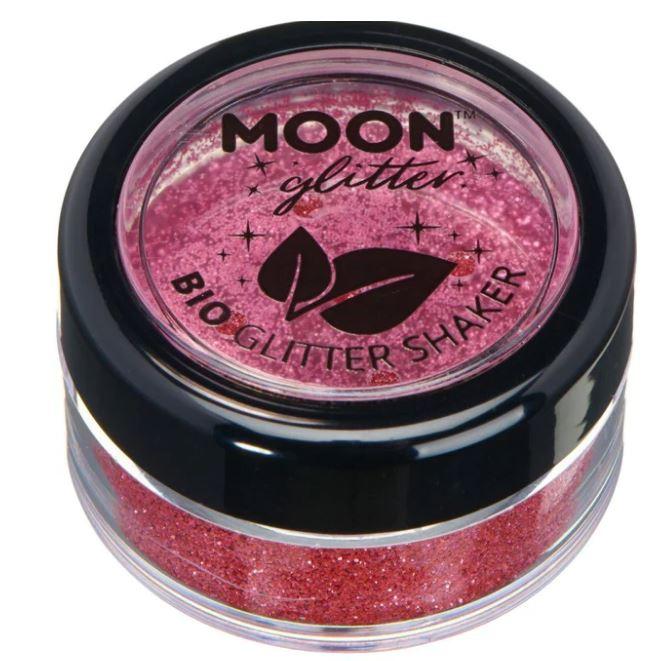 Glitter Shaker Pink Biodegradable Glitter Moon Cosmetics