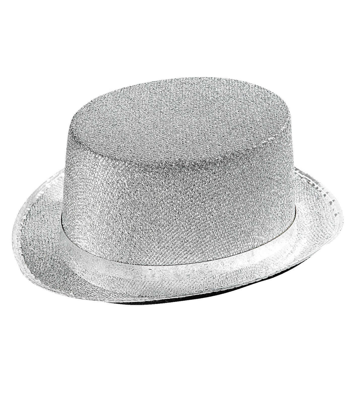 Top Hat Lincoln Silver Lurex Deluxe 1920s Dancer Showman/Showgirl