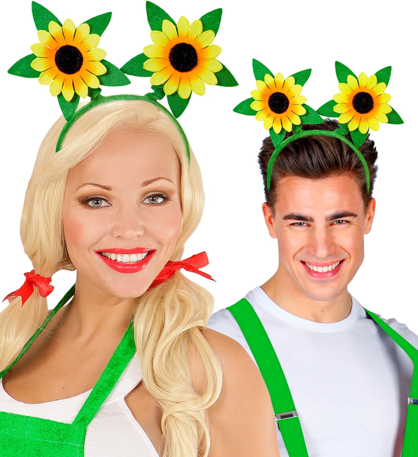 Sunflower Flower Headband 1960s hippie