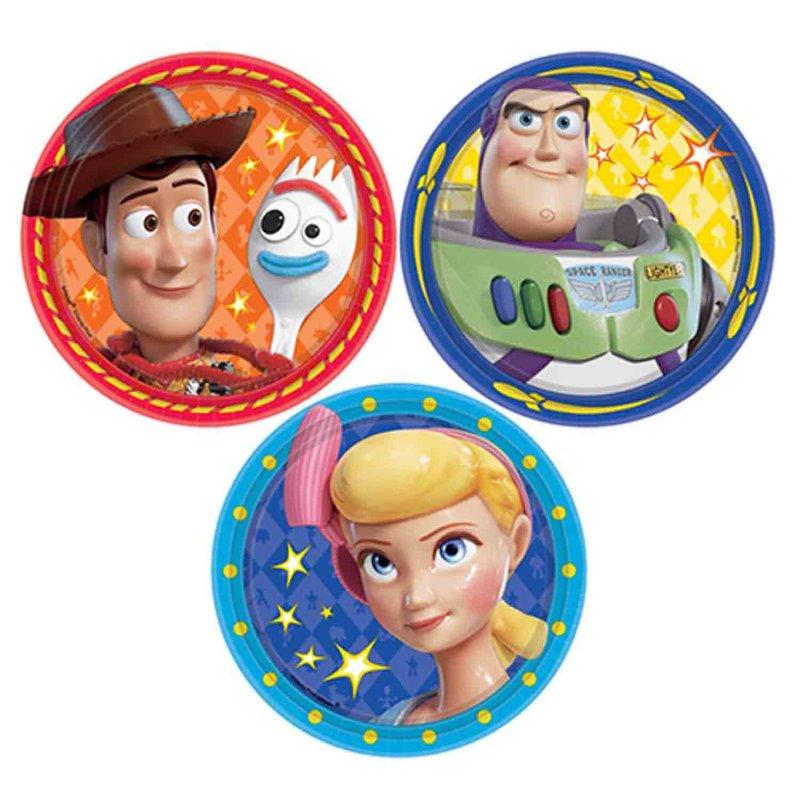 Toy Story 4 Round Paper Plates 17cm Pk/8