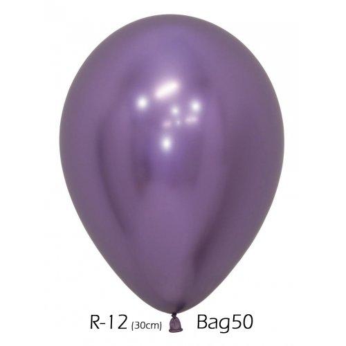 Latex Balloons 30cm Reflex Violet Purple Pk 50