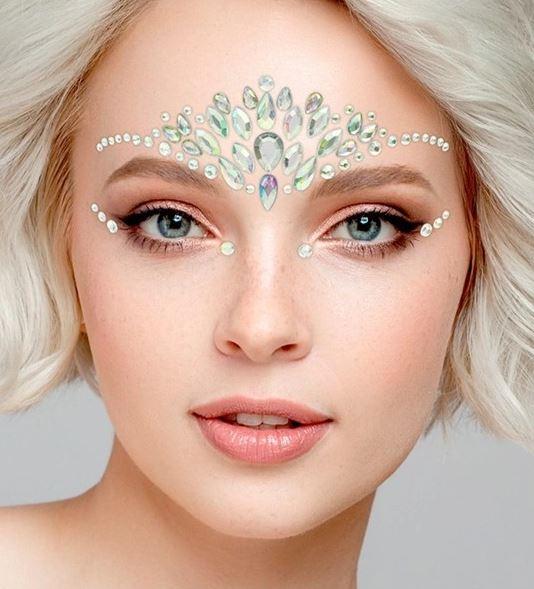 Face Jewels Mystique Diamonds Princess/Fairy Adhesive Costume Accessory