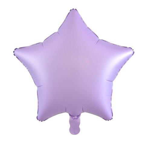 Balloon Foil 45cm Star Matt Lilac
