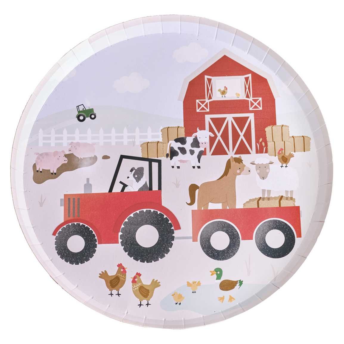 Farm Friends Paper Plates PK 8
