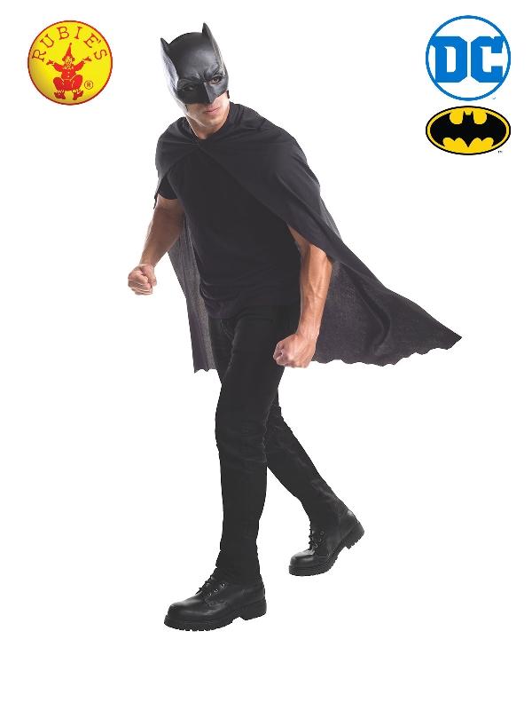 Costume Adult Batman Cape / Mask Set ( One Size Fits Most )