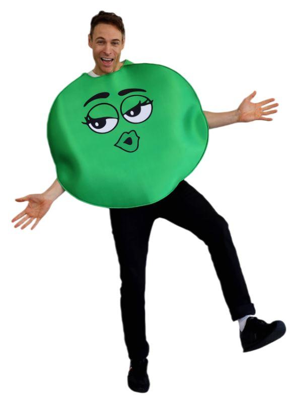 Costume Adult Coloured Chocolate Green Comical/Funny One Size