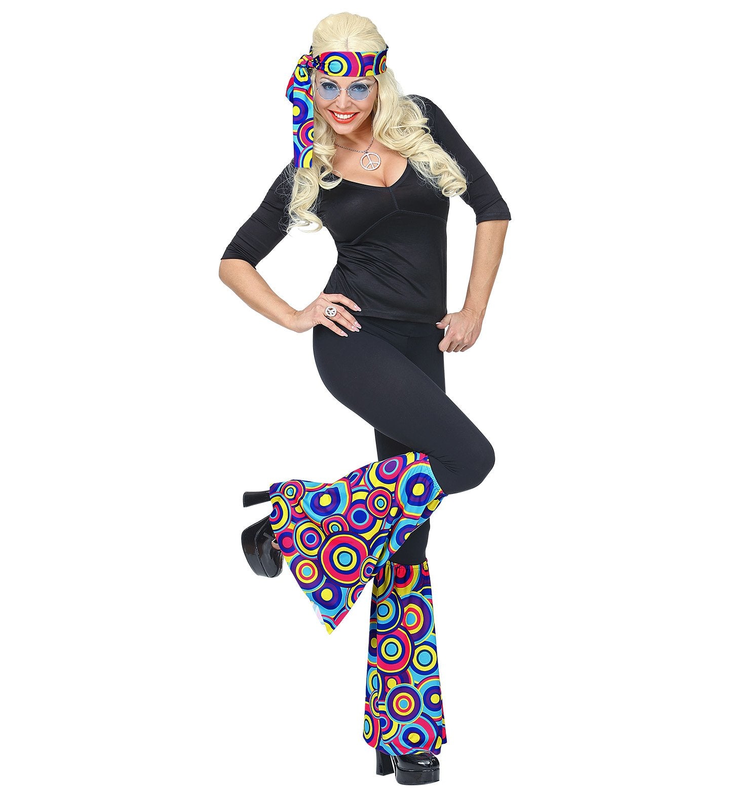 Costume Set Adult 1970s Groovy Bubbles Headband & Leg Warmers