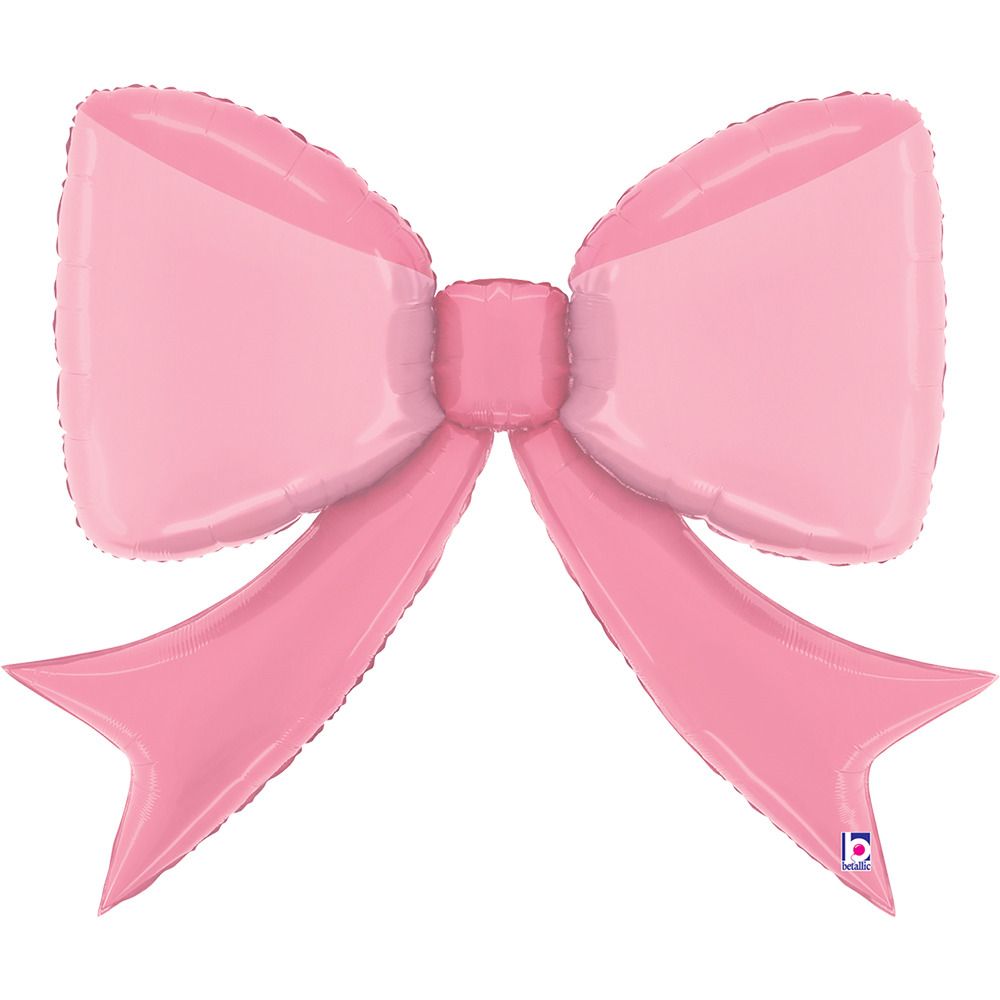 Balloon Foil Shape Pretty Pink Bow 104cm