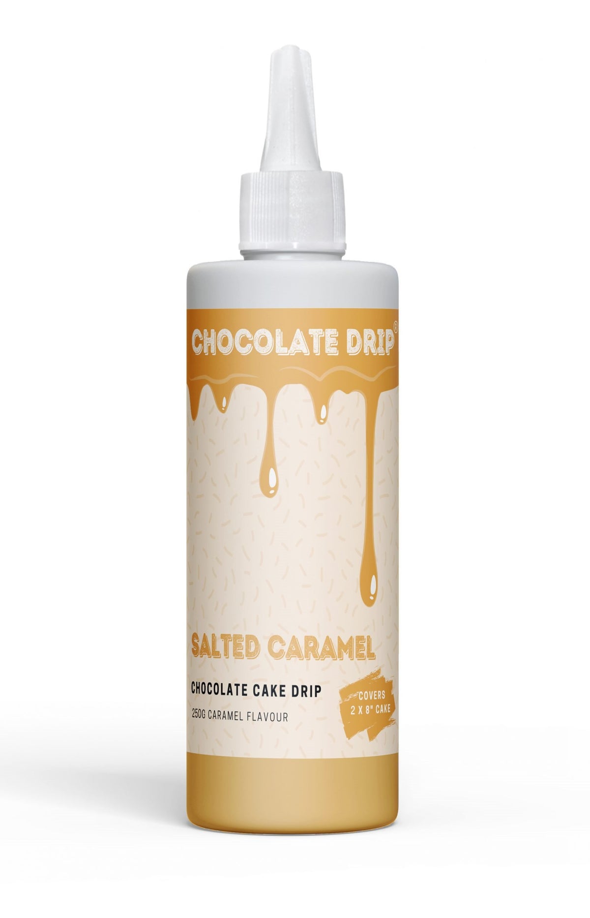 Chocolate Drip Salted Caramel Brown 250g Cake Decorating (Caramel Flavour)