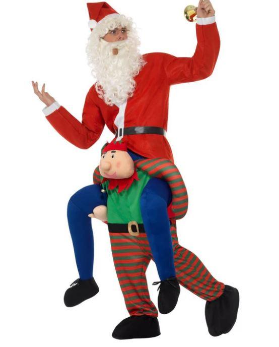Costume Adult Funny Piggyback Elf Christmas / Xmas Last Chance Buy