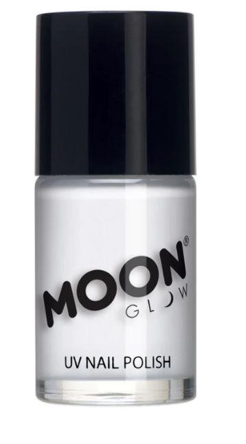 Neon UV Nail Polish White 14mL Moon Glow Cosmetics