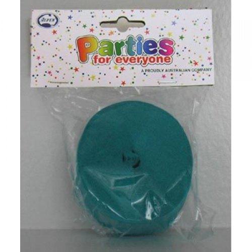 Crepe Streamer Teal Blue/Green45mm X 30m