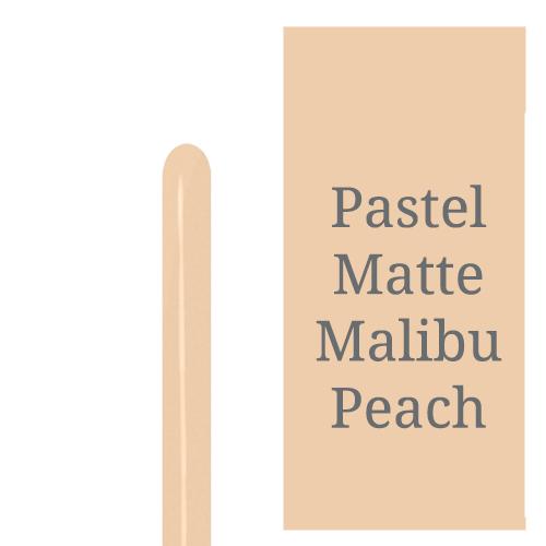 Balloon Modelling 260 Pastel Matte Malibu Peach Sempertex Pk 50