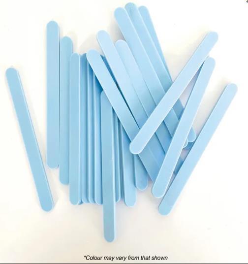 Chocolate Baking Popsicle/PaddlePop Sticks 11cm Blue Pk/24