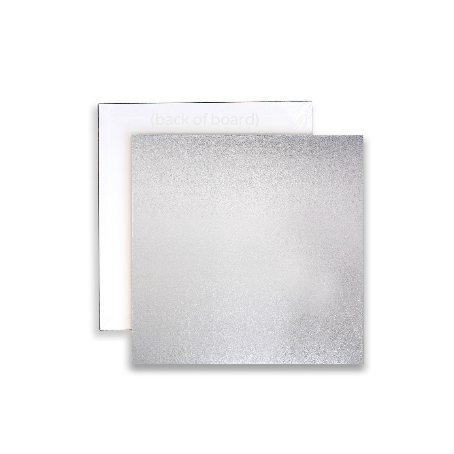 Cake Board MDF Square Silver 5mm 14 Inch Cake Decorating