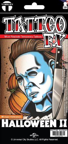 Temporary Tattoo Fx Michael Myers The Mechanic Halloween Tinsley