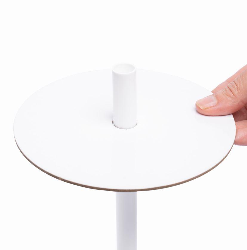 Cardboard Perforated 23cm Round Silver Cake Board (9in) Pk 10