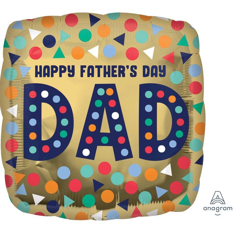 Balloon Foil 45cm Happy Fathers Day Dad