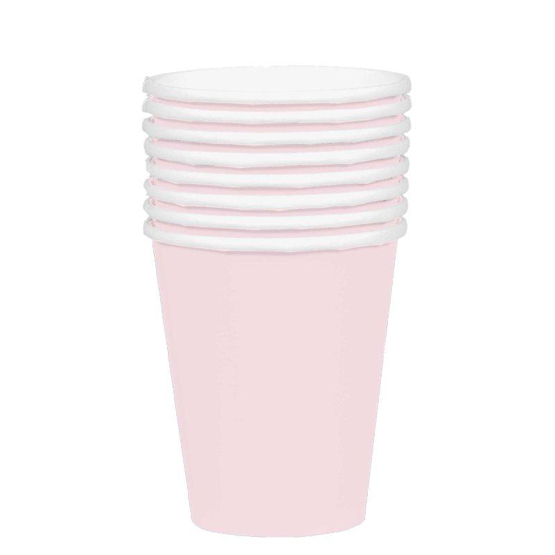 Cups Paper 354ml New Pastel Pink Pk/20 FSC