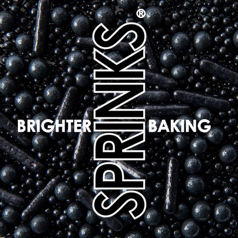Round Ball Sprinkles Black Bubble & Bounce 75g Cake Decorating