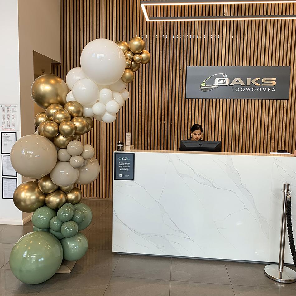 Organic Half Arch Latex Balloons 2.5m