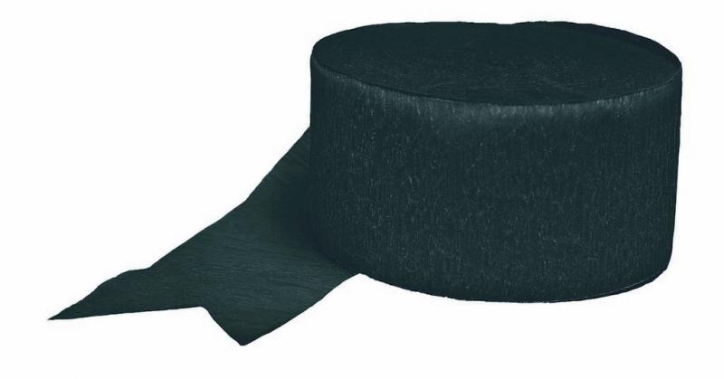 Crepe Streamer Black 45mm X 24m