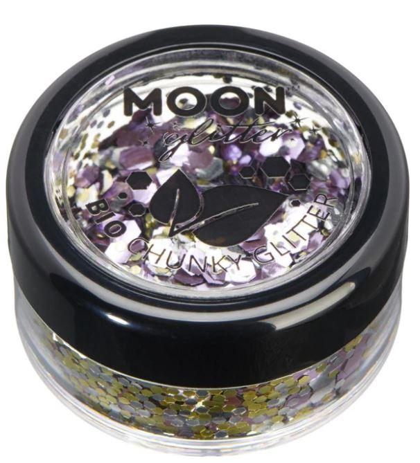 Chunky Glitter Champagne Mystic Biodegradable Moon Glitter Cosmetics