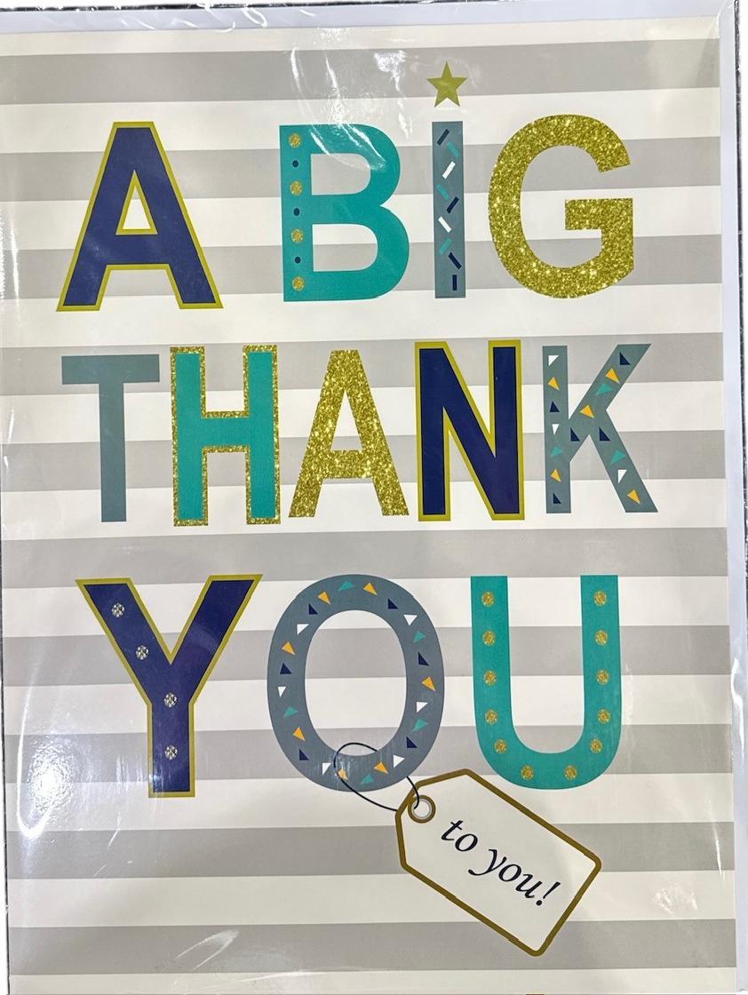 Mega Jumbo Greeting Card A Big Thankyou
