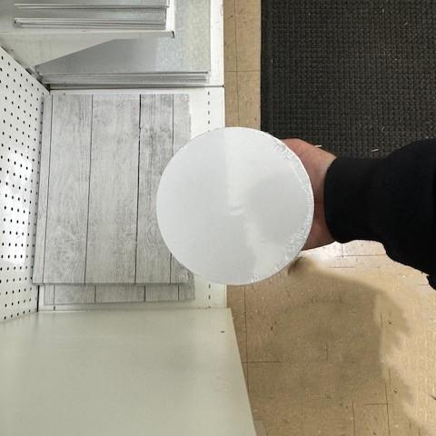 Cake Board MDF Round White 6 Inch