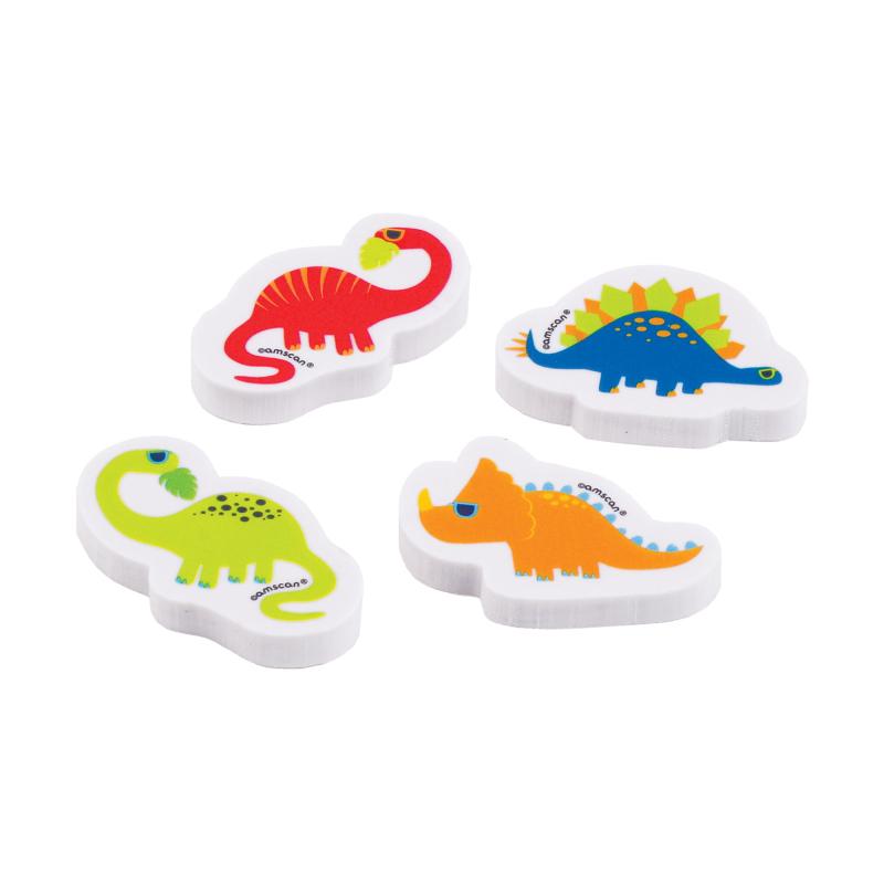Value Favours Dinosaur Erasers Pk/12 - Discontinued Line Last Chance To Buy