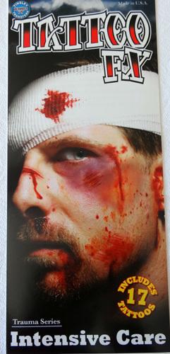 Temporary Tattoos Fx Intensive Care Trauma Kit Pk/17 Pieces Tinsley Brand